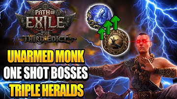 POE2 - Hollow Palm Monk DESTROYS Everything - Invoker Monk Build Guide 0.3 - Path of Exile 2