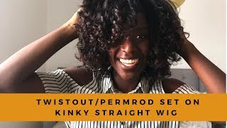 Twist Out On Kinky Straight Wig| Poppin&#39; Curls| Natural Looking Wig