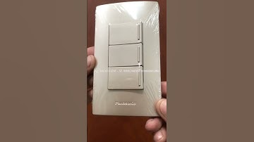 Công Tắc 1 Chiều Panasonic Halumie Vàng Ánh Kim  WEVH5521 #shorts