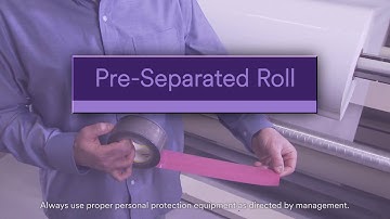 Flexo Printing Multi-layered Splicing Tapes that Separate: 3M 8387 Correcting a Pre-Separated Roll