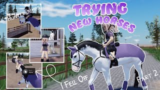🪻Trying out 2 New Horses!🪻 *Part 2*||Strideway RP Episode 4