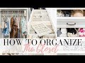 CLOSET ORGANIZATION TIPS - How to Organize the Closet | LuxMommy