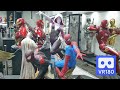 3D 180VR 4K Marvel Spider-Man Universe Ghost Spider, Black Spiderman &amp; Spider-Man