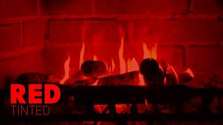 Gentle Red Fireplace Glow with Soft Crackling Fire for Better Sleep and Peaceful Nights | 10 Hours screenshot 3