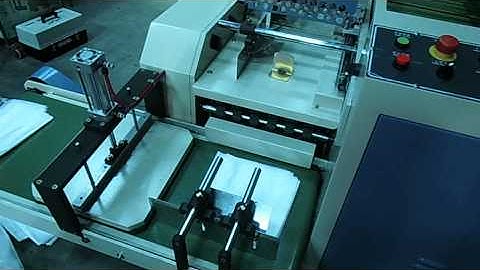 garbage bag making machine with folding