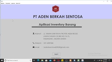 Demo Aplikasi Rancang Bangun Sistem Inventaris dan Penjualan Barang Berbasis Java Netbeans