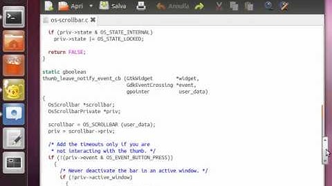 Subtle animations and timeouts in Ayatana Overlay Scrollbars - Ubuntu 12.04