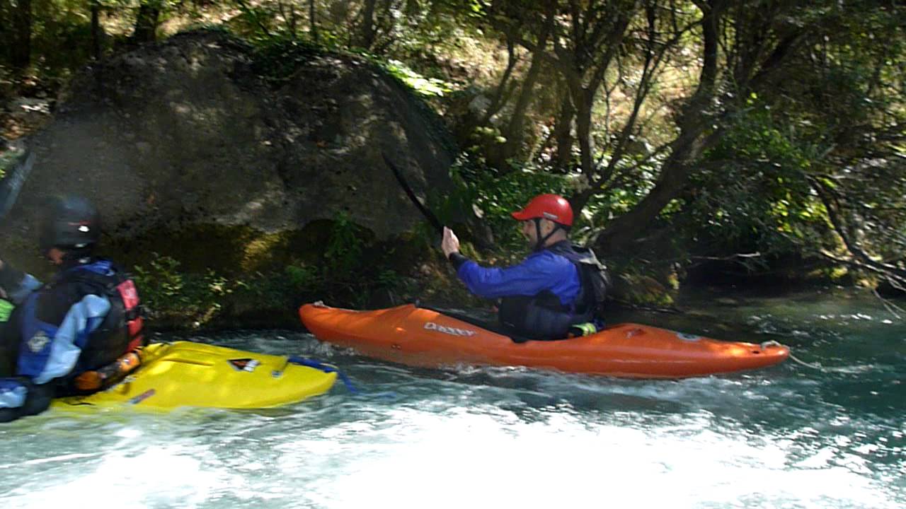 Kayaking Upper Lousios - Sep11 - Louko & Panago before Dousiera Rapid