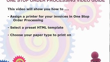 How to setup your invoice options in One Stop Order Processing