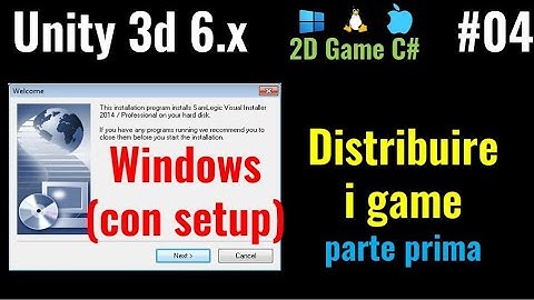 Unity 6.x (per giochi 2D) ITA #04: distribuire un progetto per Windows anche con setup professionale