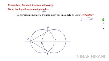 Construct an equilateral triangle inscribed in a circle using circles only
