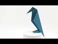 Halloween Origami Crow Easy Origami Raven Tutorial How To Make An Easy Origami Crow 