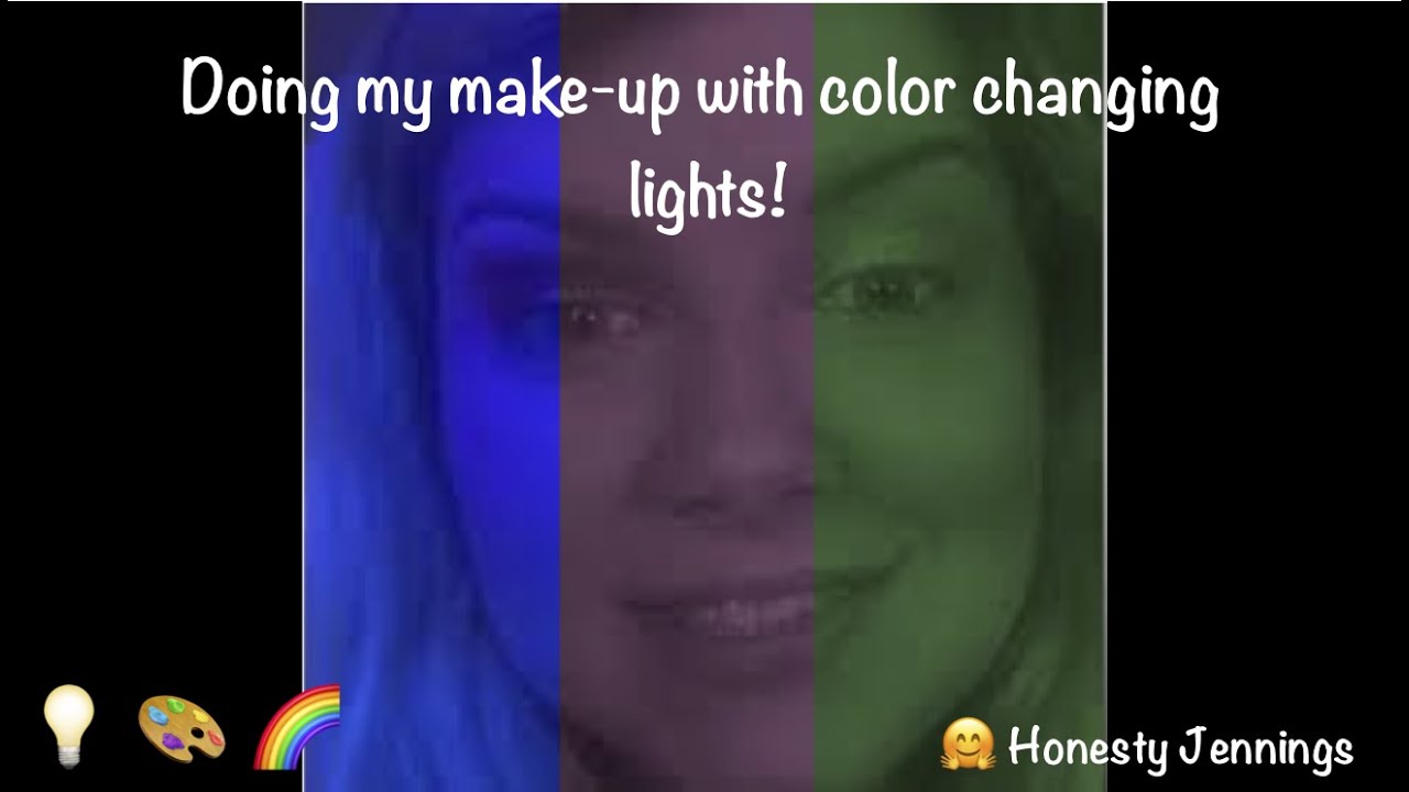 LED Lights Makeup Challenge! Honesty Jennings YouTube