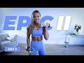 45 Min Upper Body Workout / Dumbbells & Bodyweight | EPIC II - DAY 3
