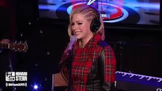 Avril Lavigne - Sk8er Boi - Performs an Acoustic Medley on the Stern Show (2013)