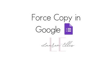 Force Copy Link in Google Forms