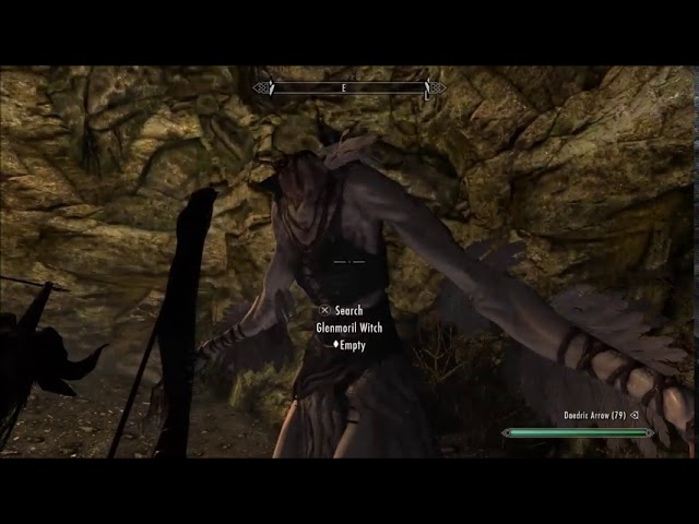 Casual T-posing Glenmoril witch just letting me know she is still dominant.  (Vanilla) : r/skyrim