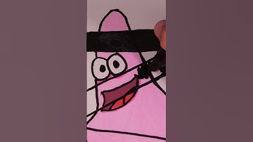 I draw characters with spungebob with POSCA markers in X-ray strl  #drawing #spongebob #liseku #art