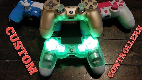 Custom PS4 controllers! Click Stick Mod from The Controller People! Watch till the end.