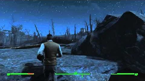 Fallout 4 UFO Flyover, Crash, and Alien Location