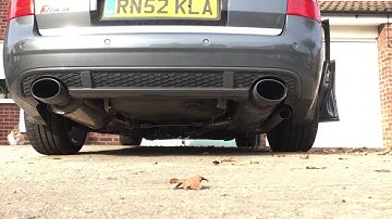 C5 RS6 with Milltek non res and custom exhaust diverters (inc AWE Switchpath)