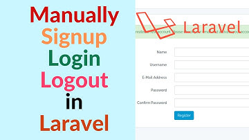 How to Easy  manual Registration and Login Laravel 5