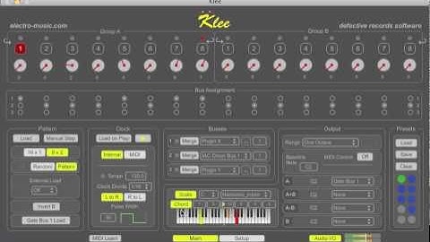 Software Klee Step Sequencer v2 - Scale & Chord Demo