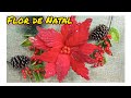 flor de Natal em tecido de feltro..