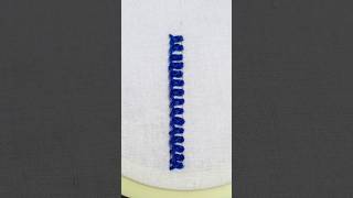 Amazing Hand Embroidery Border Design for Beginners ✨ |  Easy Hand Embroidery Design #shorts