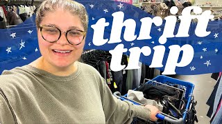 THRIFT WITH ME FOR EXPENSIVE CLOTHING TO RESELL ONLINE! 👀 Reselling on eBay & Poshmark!