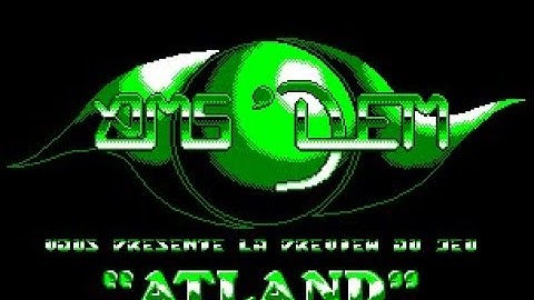 Atland - demo - Amstrad CPC - Short gameplay