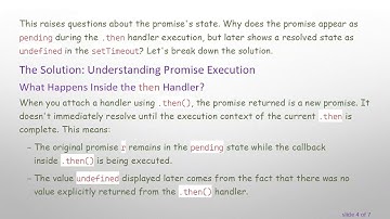Understanding the pending State of Promises in JavaScript