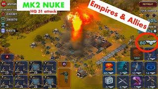 Empires & Allies nuke mk2 & viper level 13 attack HQ31, hd screenshot 1