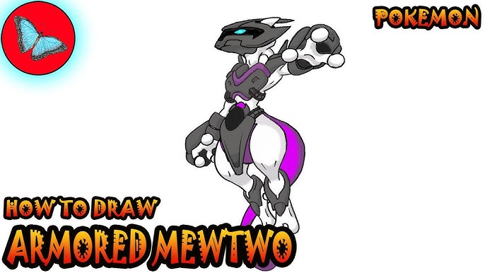 mewtwo and mega mewtwo y (pokemon and 1 more) drawn by suahh