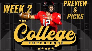 College Football Week 2 Preview & Picks | The College Football Experience