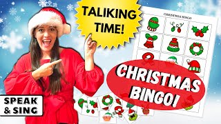 🎅 KIDS CHRISTMAS BINGO GAME ⭐FREE!!⭐ | Talking Time: Baby-Toddler Speech Development | Speak & Sing screenshot 5