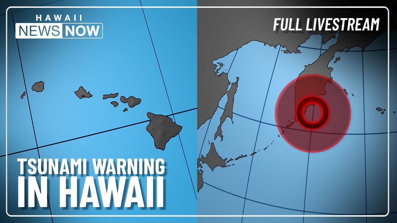 BREAKING: Tsunami warning issued for Hawaii after M8.7 earthquake off Russia