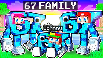 Adopted by Secret 67 Brainrot Family in Minecraft!