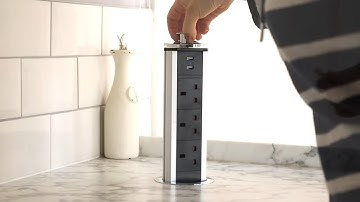 Pop Up Socket Kitchen Worktop Installation | The Carpenter