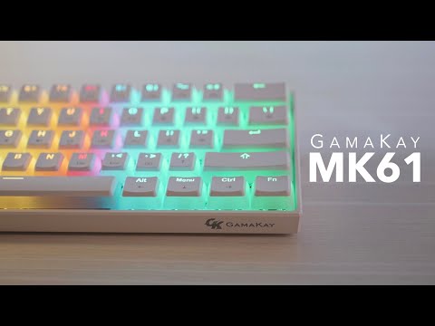 GamaKay MK61 Unboxing & Optical Yellow Typing Sounds