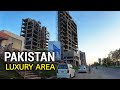 Most luxury area of islamabad walking tour in new blue area  4k