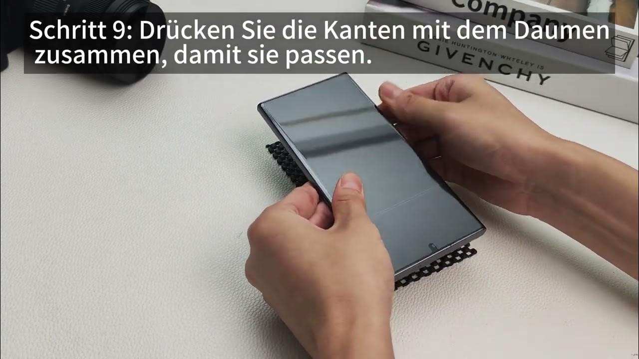 UniqueMe Samsung UV Schutzfolie installation video 