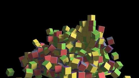 Early Test of Modo 3D Rigid Body Dynamics