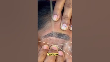 Eyebrow threading 🧵 #eyebrows #sorts #love #tendingsong #viralvideo