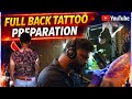 Full Back Tattoo Preparation #youtube #fullback #tattoo #art #mahakal #hanuman #ink 