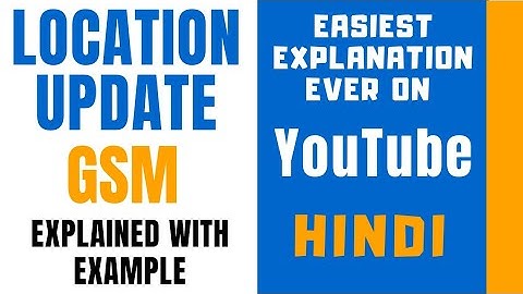 Location Update in GSM ll Explained with Example in Hindi ll Mobile Communication