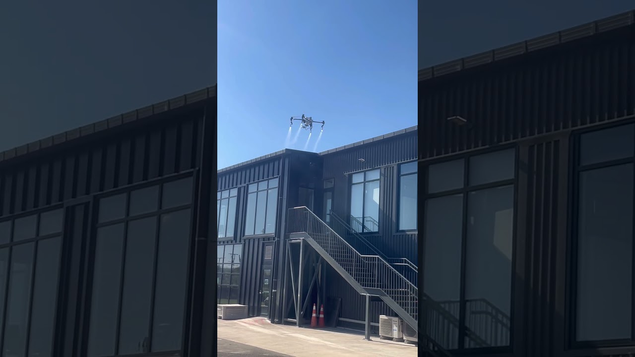 Think roof washing is old school? Watch how our drone rewrites the game for commercial roof care 🚁