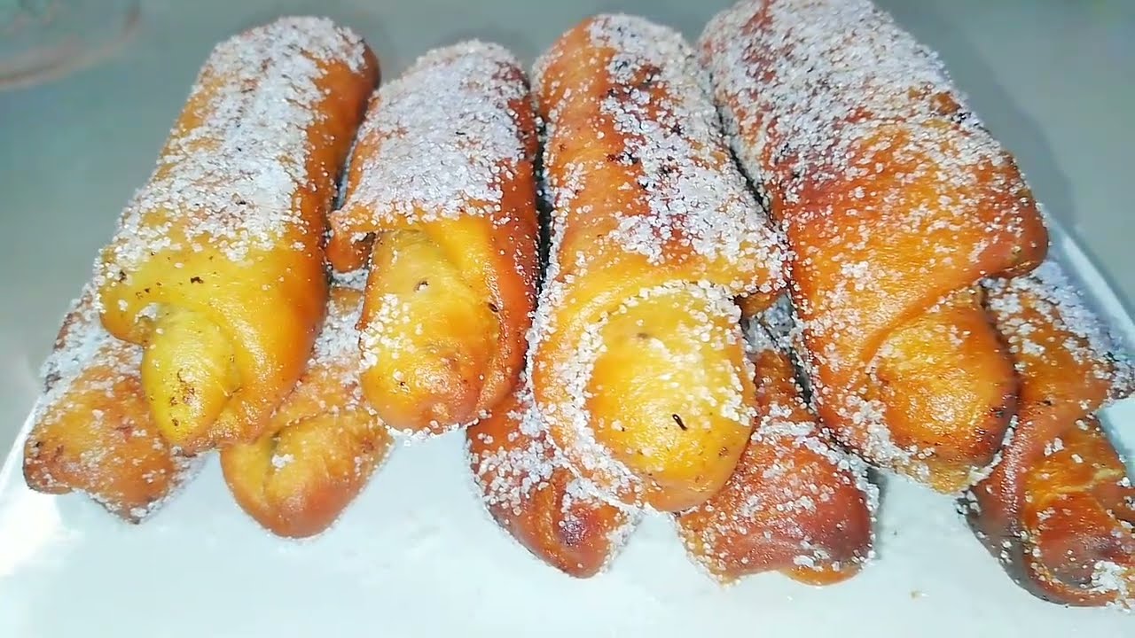Churros caseros rellenos de majar,  paso a paso