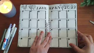 @SimplyKaushiki | January Bullet Journal Set Up | Minimal Beginner Bullet Journal screenshot 5