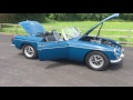 MGB Roadster Walk Round and Drive Buzzed by a Tiger while out for a drive